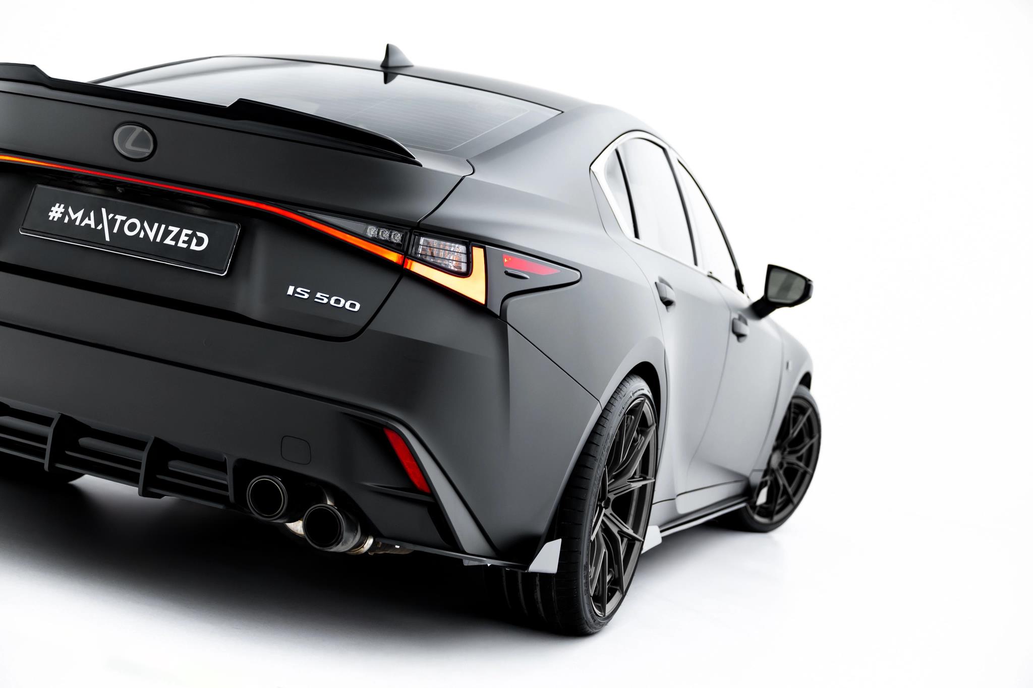 Diffusor Flaps passend für Lexus IS 500 Mk3 Facelift 2 XE30 schwarz Hochglanz
