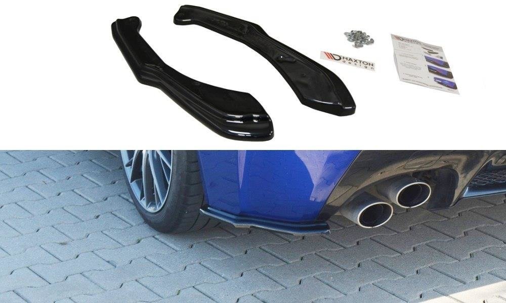 Heck Ansatz Flaps Diffusor für Lexus RC F schwarz Hochglanz