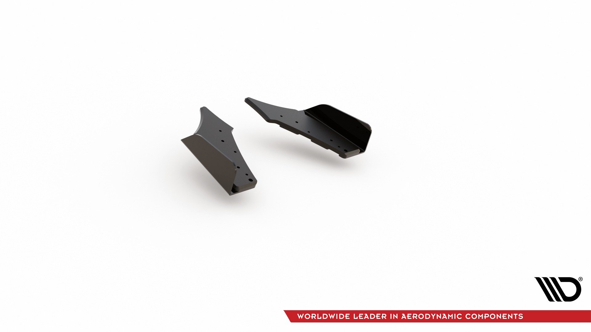 Street Pro Heck Ansatz Flaps Diffusor +Flaps für Ford Focus ST Mk4 schwarz Hochglanz