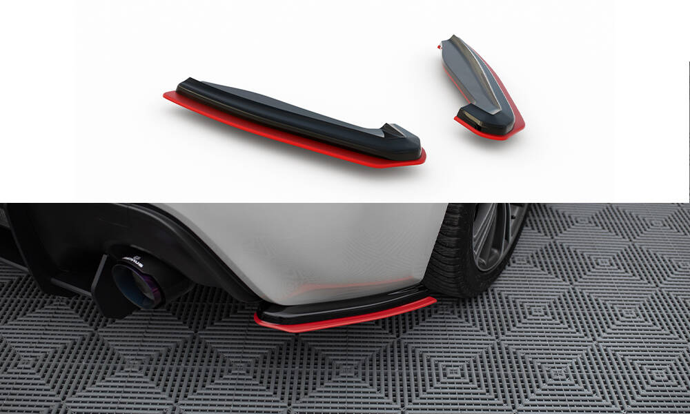 Heck Ansatz Flaps Diffusor V.2 für Subaru BRZ Mk1 / Mk1 Facelift schwarz Hochglanz