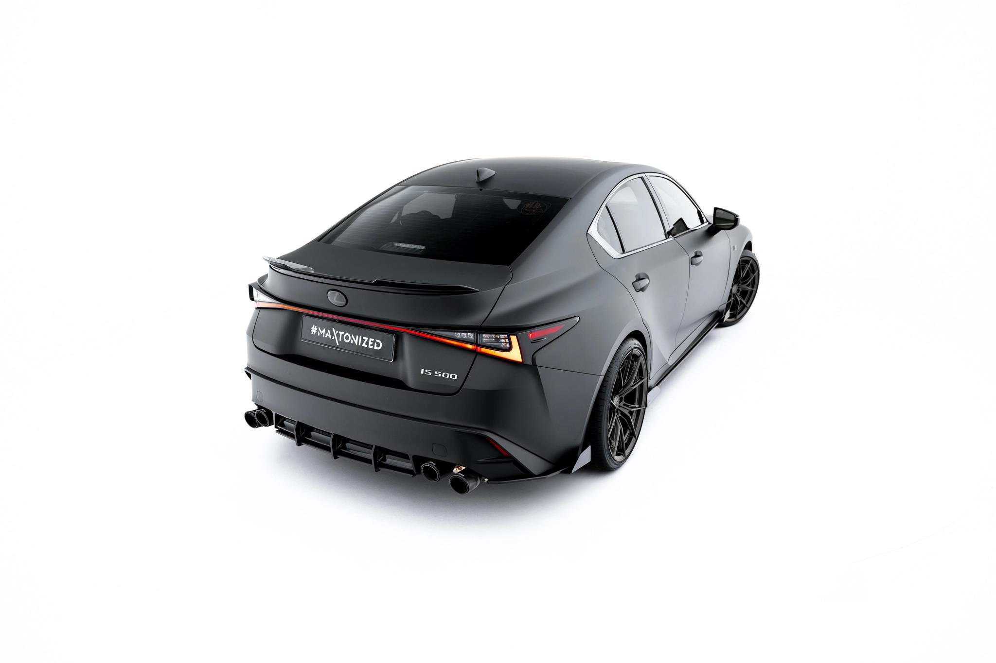 Heckansatz Diffusor passend für Lexus IS 500 Mk3 Facelift 2 XE30 roter Kern