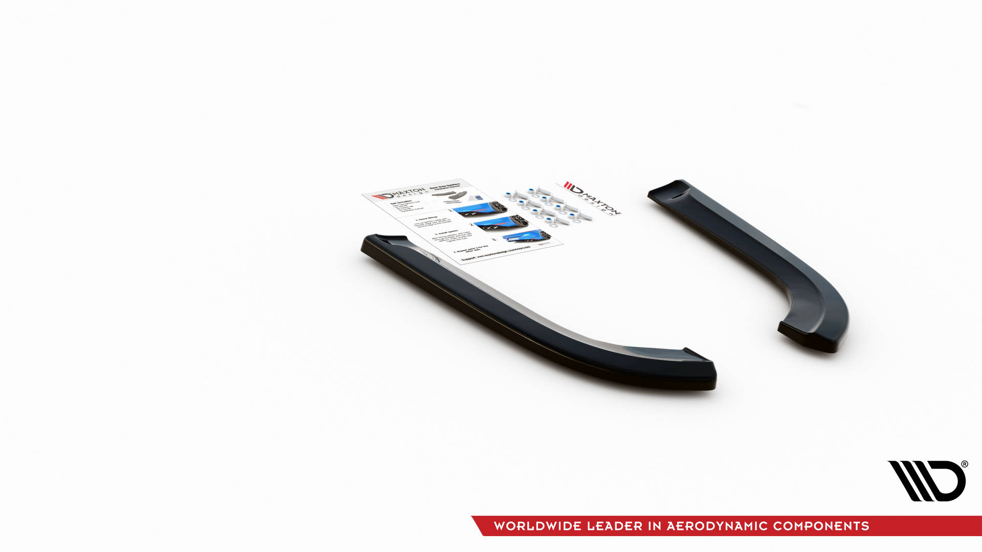 Street+ Heck Ansatz Flaps passend für Dodge Durango RT Mk3 schwarz Hochglanz