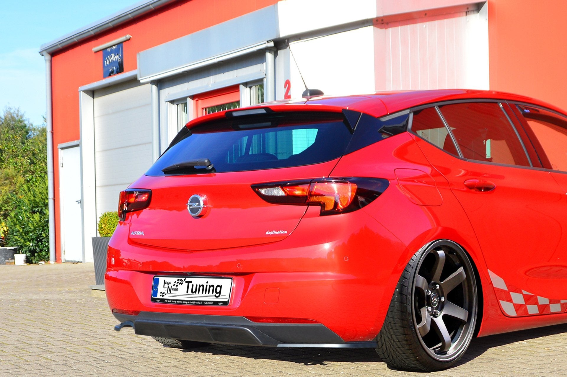 Heckdiffusor+ Seitenteilen aus ABS für Opel Astra K Facelift 5.Türer