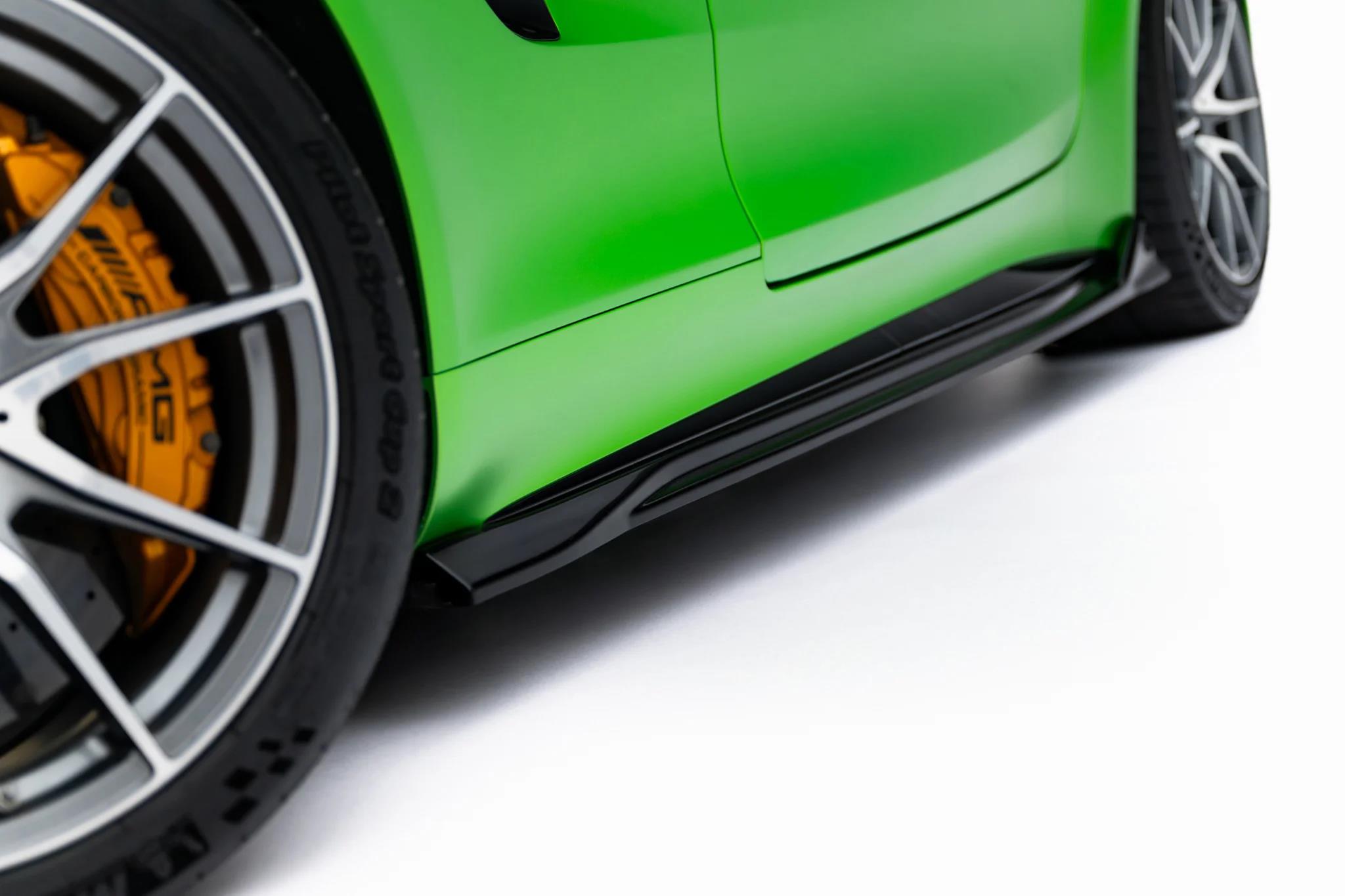 Seitenschweller Ansatz Paar passend für Mercedes-AMG GT R C190 Facelift schwarz Hochglanz