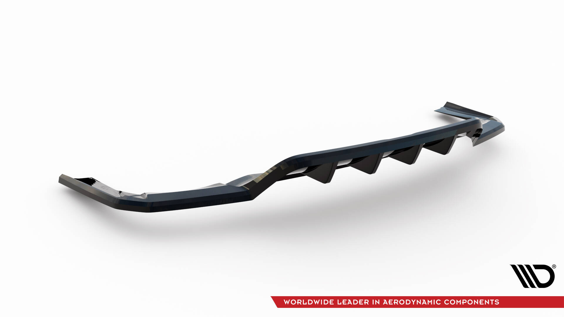 Diffusor Heckansatz passend für Maserati Levante Trofeo Mk1 schwarz Hochglanz