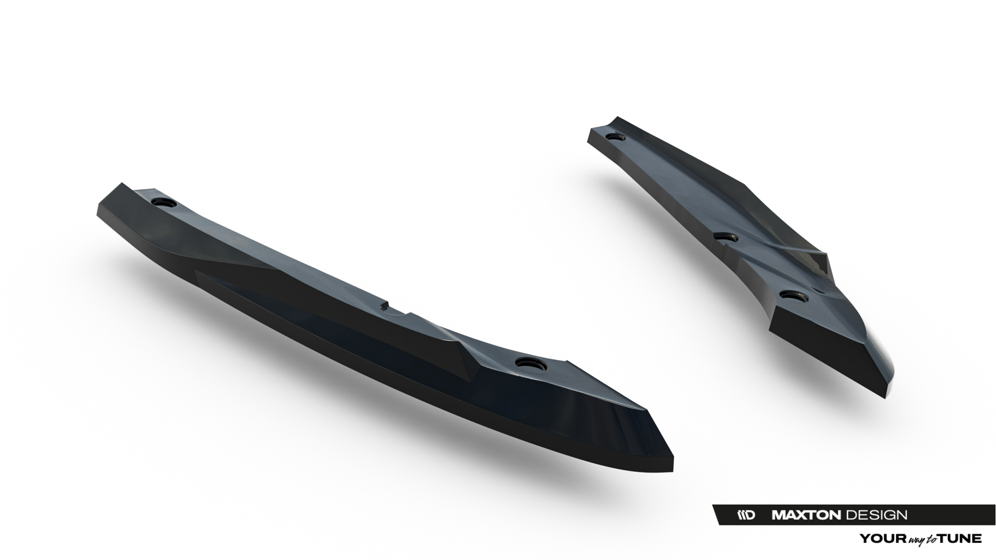 Diffusor Flaps V.4 passend für CUPRA Leon ST Mk1 FL schwarz Hochglanz