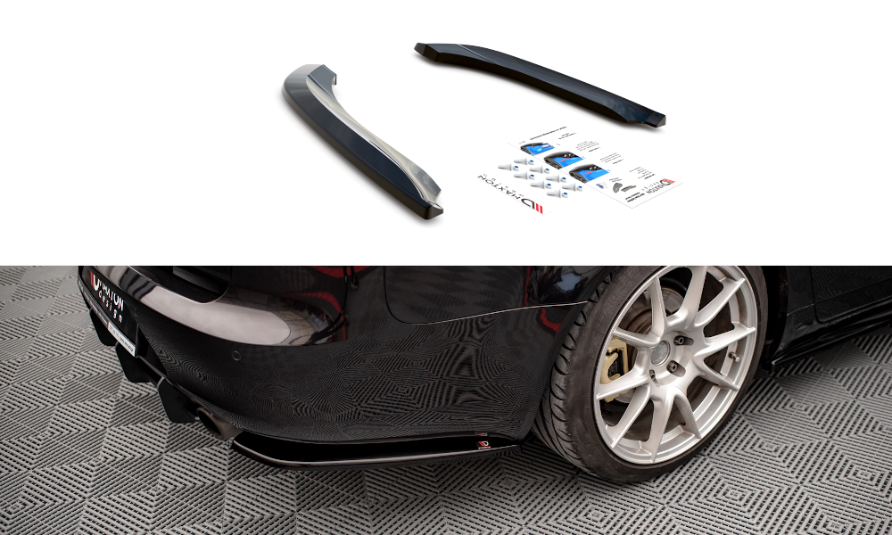 Street+ Heck Ansatz Flaps passend für Seat Exeo schwarz Hochglanz