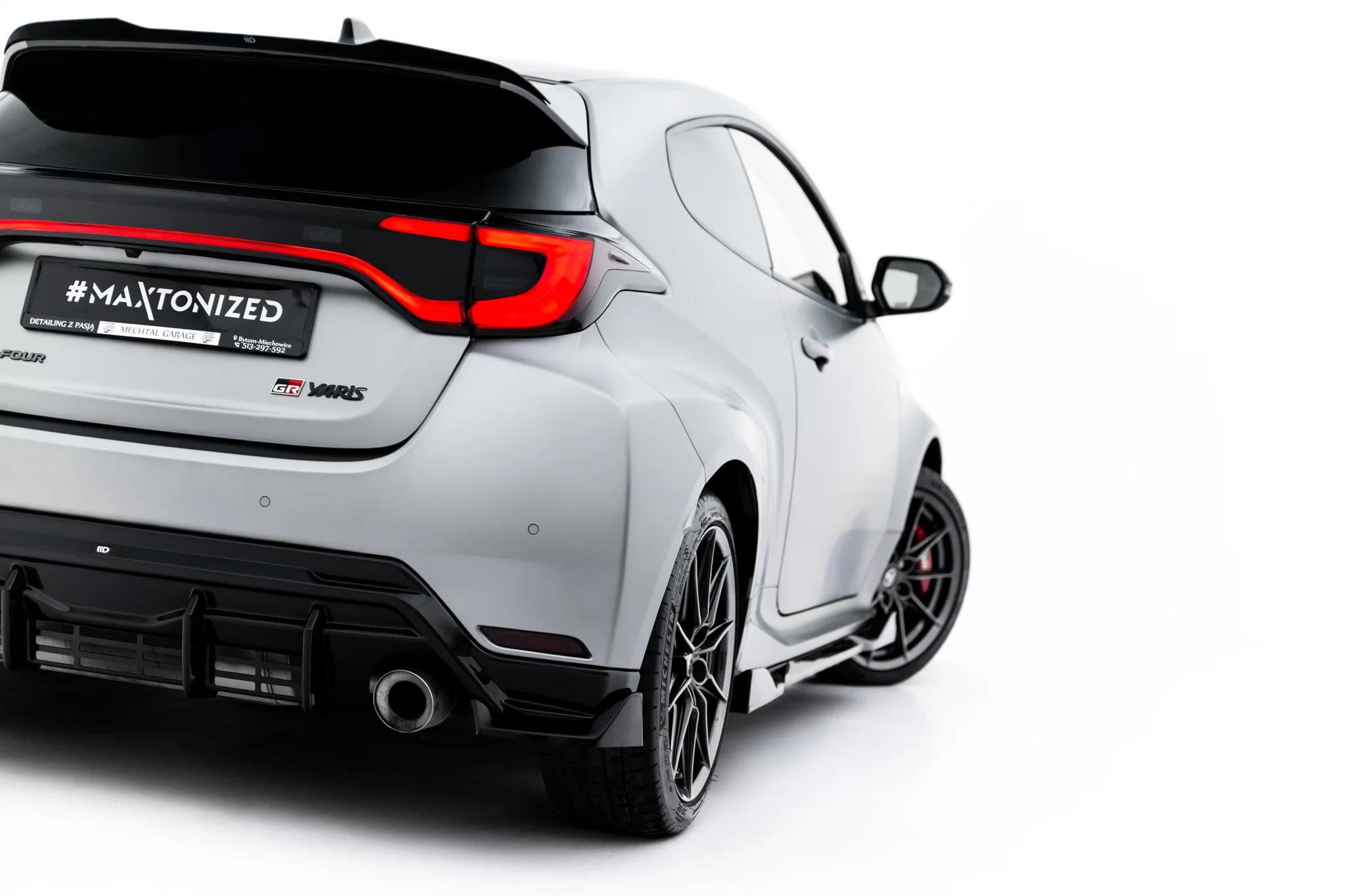 Diffusor Flaps V.4 passend für Toyota GR Yaris Mk4 Facelift schwarz Hochglanz