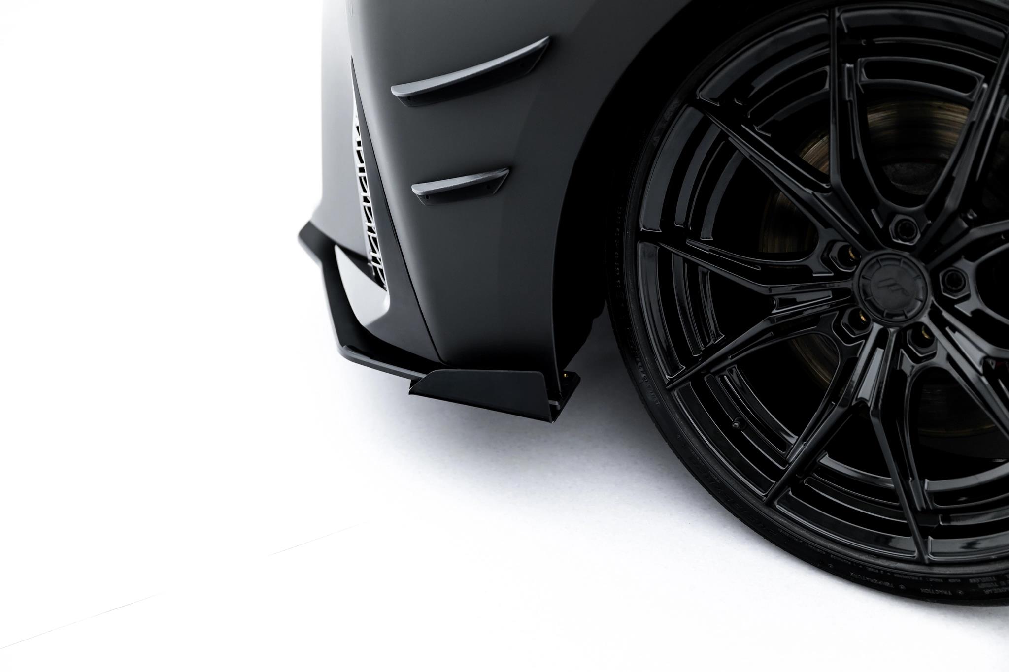 Frontlippe + Flaps passend für Lexus IS 500 Mk3 Facelift 2 XE30 schwarz Hochglanz