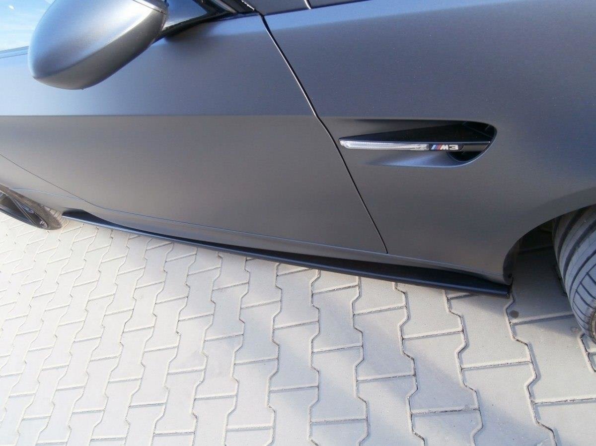 Street+ Seitenschweller Leisten passend für BMW M3 E92 / Cabrio E93 schwarz Hochglanz