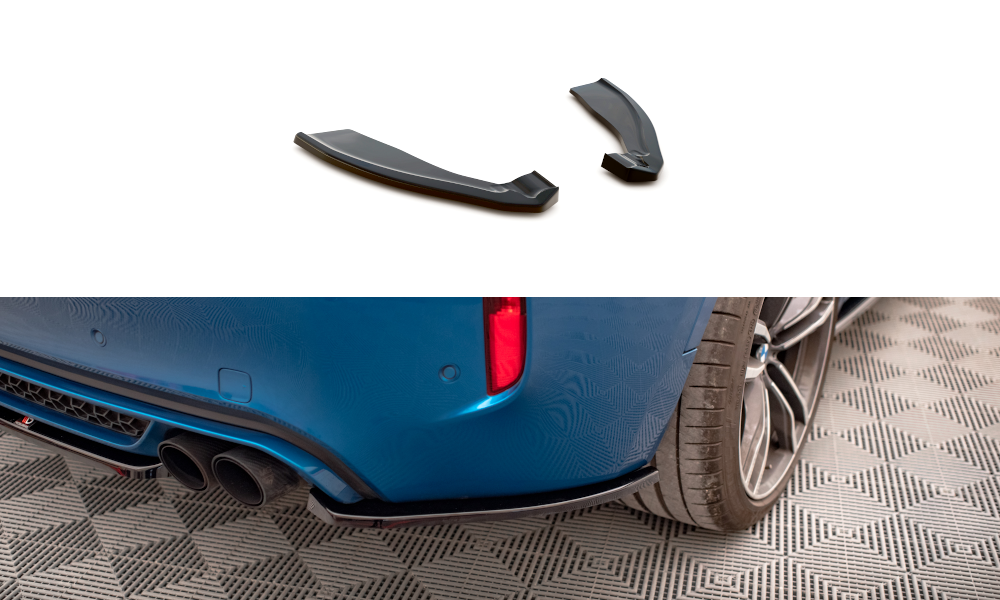 Street+ Heck Ansatz Flaps passend für BMW X6 M F86 schwarz Hochglanz