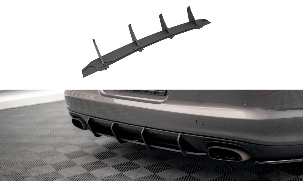 Street Pro Heckschürze Heck Ansatz Diffusor passend für Porsche Panamera / Panamera Diesel 970