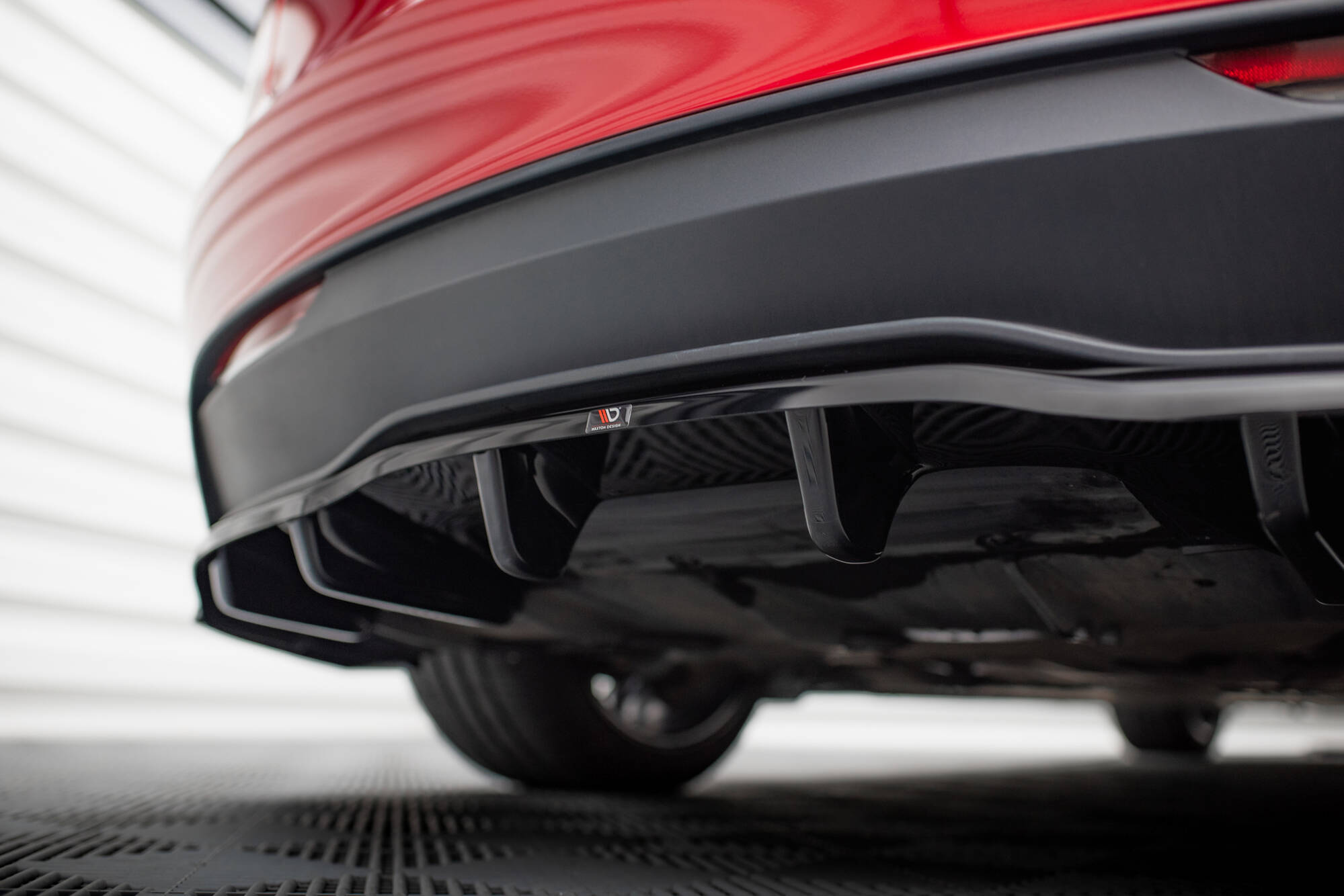 Diffusor Heckansatz V.2 passend für Tesla Model 3 Project HighlandFL schwarz Hochglanz
