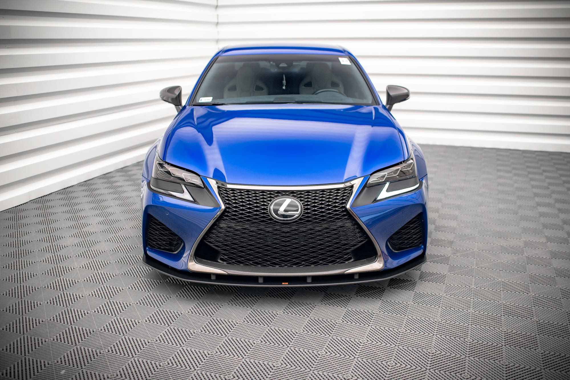 Street Pro Spoilerlippe Front Ansatz passend für Lexus GS F Mk4 FL rot