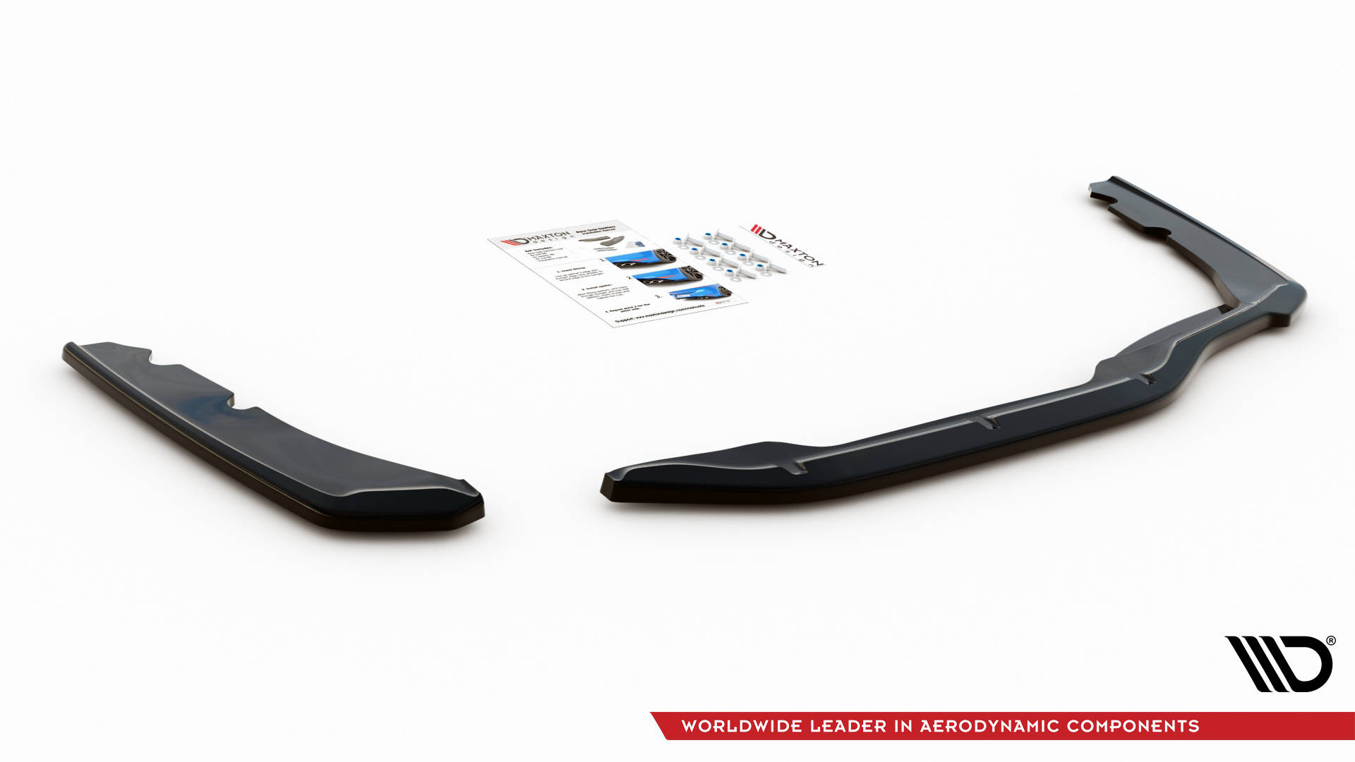 Street+ Heck Ansatz Flaps passend für BMW 2 Gran Coupe M-Paket F44 schwarz Hochglanz