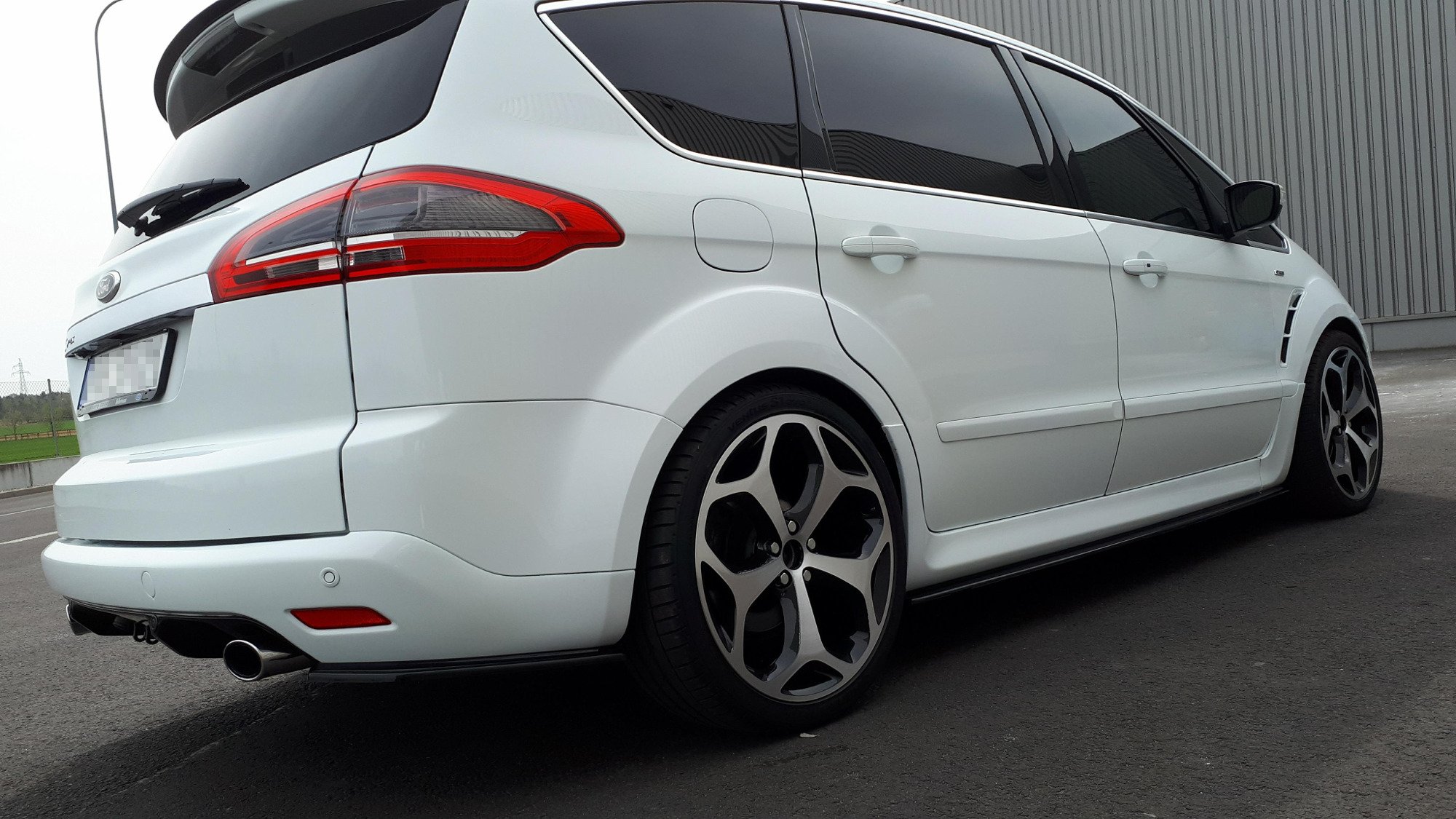 Seitenschweller Ansatz für Ford S-Max Titanium Mk1 Facelift schwarz Hochglanz