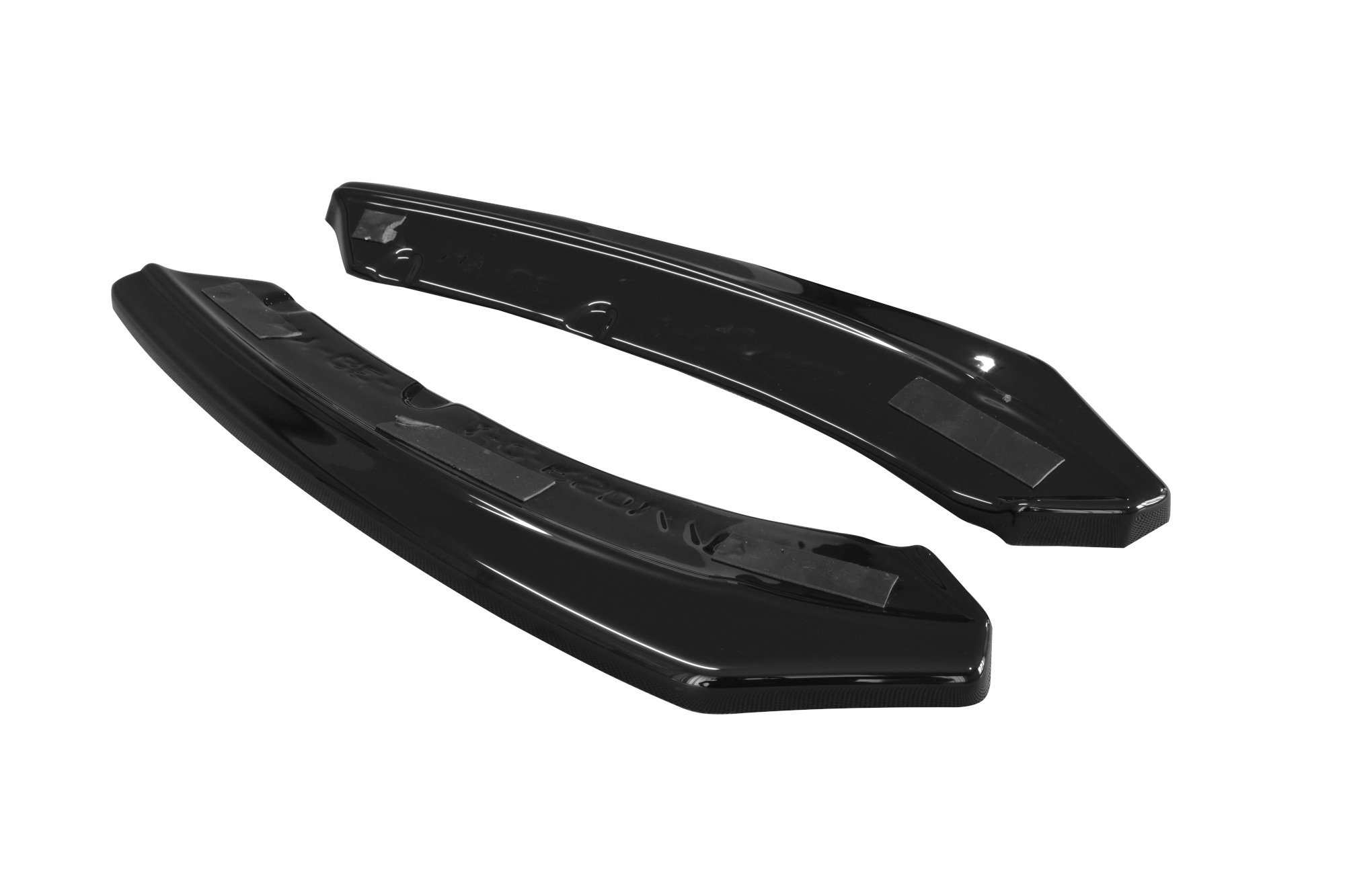 Heck Ansatz Flaps Diffusor für Hyundai Genesis Coupe Mk1 schwarz Hochglanz