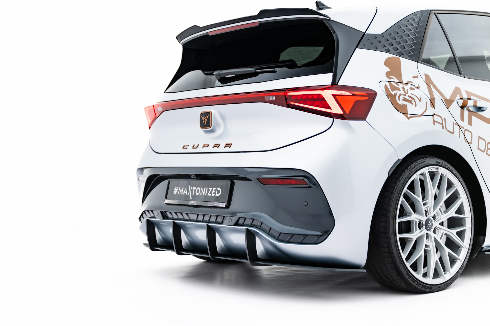 Heckansatz Diffusor passend für CUPRA Born Mk1 schwarz matt