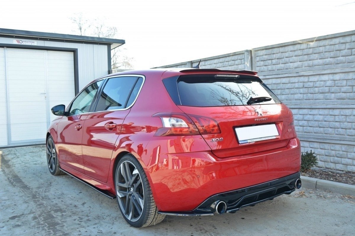 Heckansatz PEUGEOT 308 II GTI im DTM LOOK schwarz Hochglanz