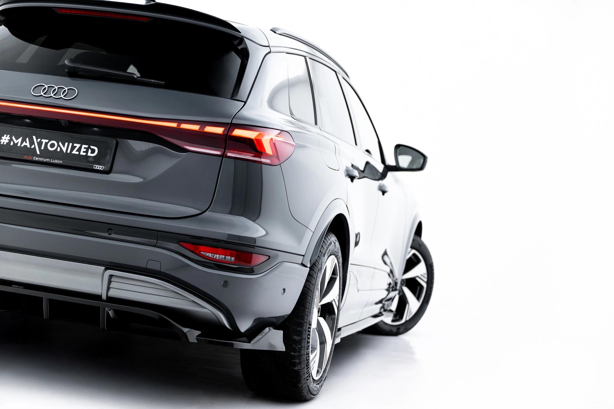 Diffusor Heckansatz passend für Audi Q6 e-tron S-Line / SQ6 e-tron SUV / Sportback Mk1 schwarz Hochglanz