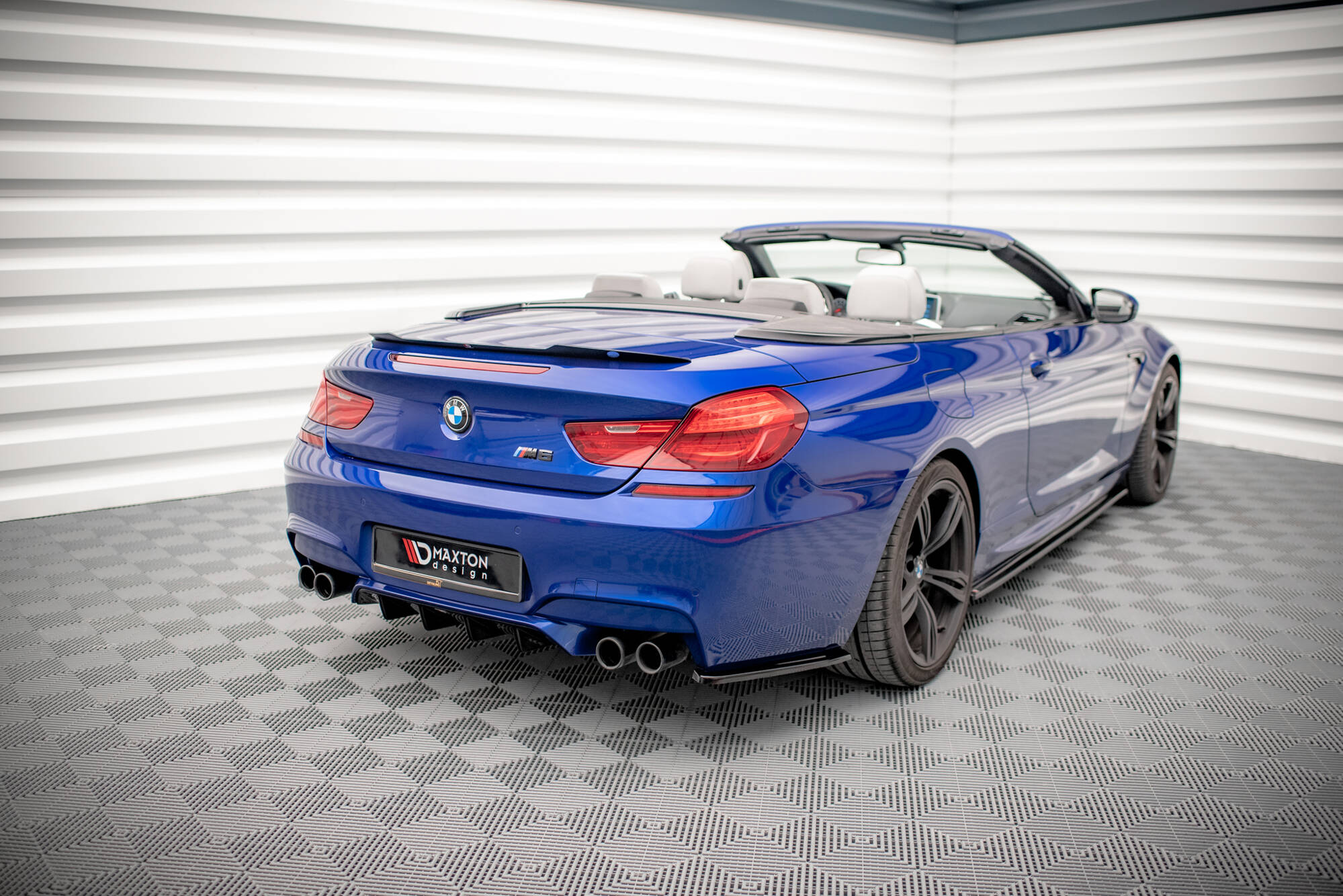 Street+ Heck Ansatz Diffusor passend für BMW M6 Gran Coupe / Coupe / Cabriolet F06 / F13 / F12 schwarz Hochglanz