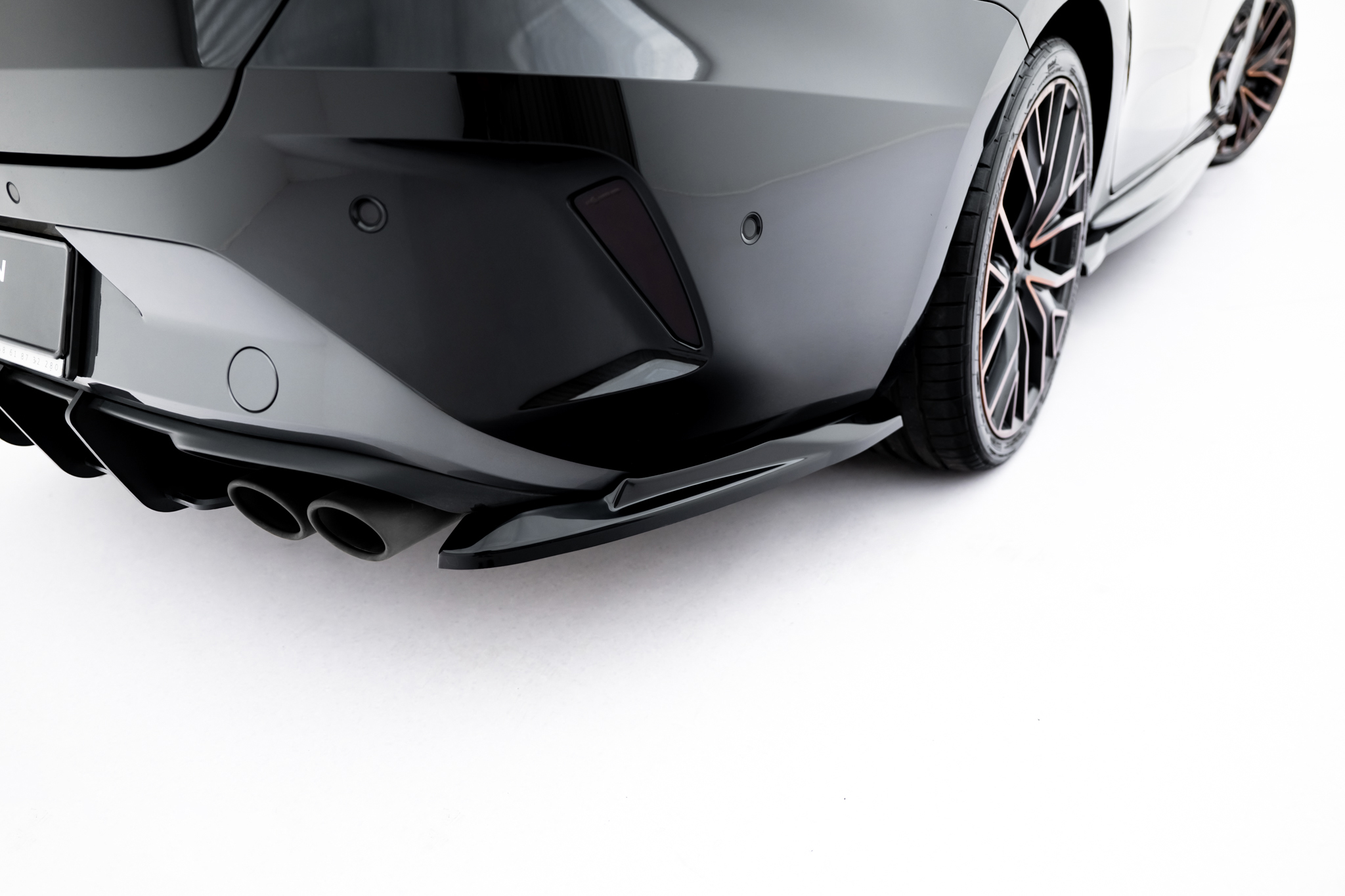 Diffusor Flaps V.4 passend für CUPRA Leon ST Mk1 FL schwarz Hochglanz