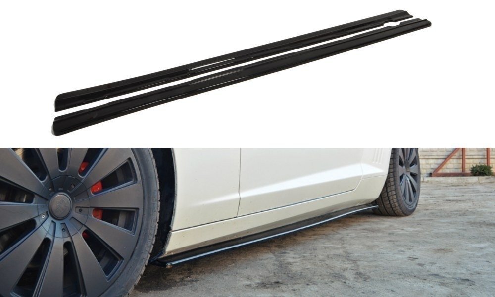 Street+ Seitenschweller Leisten passend für Chevrolet Camaro V SS - US EU VERSION vor FL Carbon Look