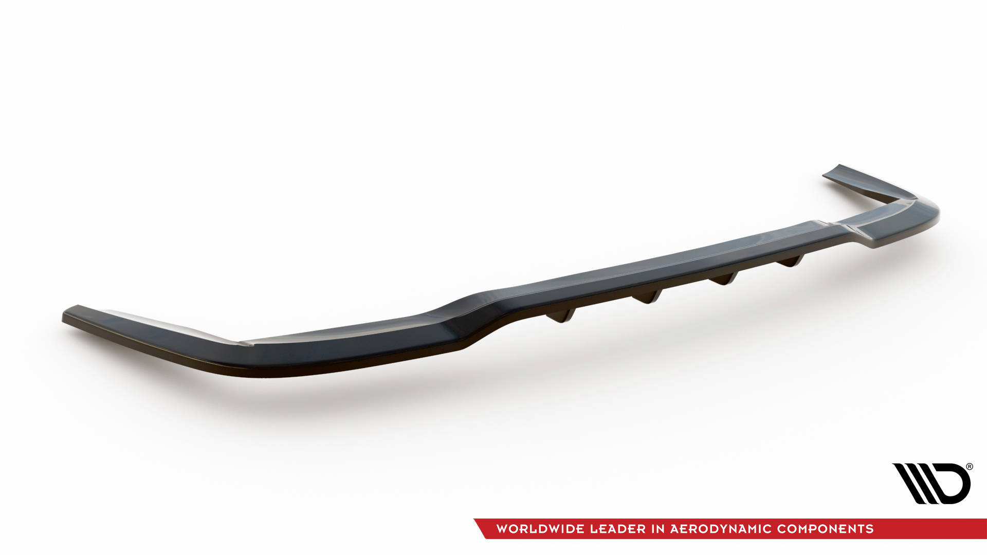 Street+ Mittlerer Diffusor RACE Heck Ansatz passend für Mercedes B W246 FL schwarz Hochglanz