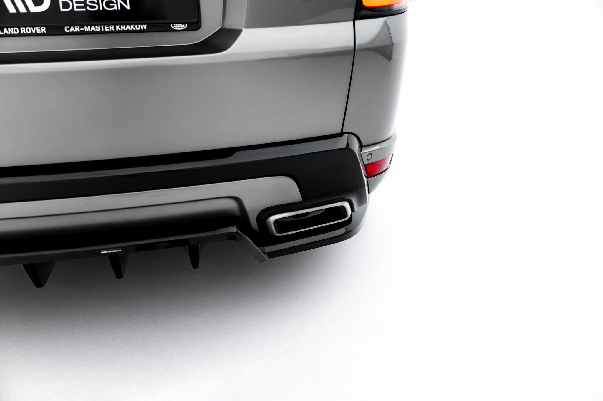 Diffusor Heckansatz passend für Land Rover Range Rover Sport Mk2 Facelift schwarz Hochglanz