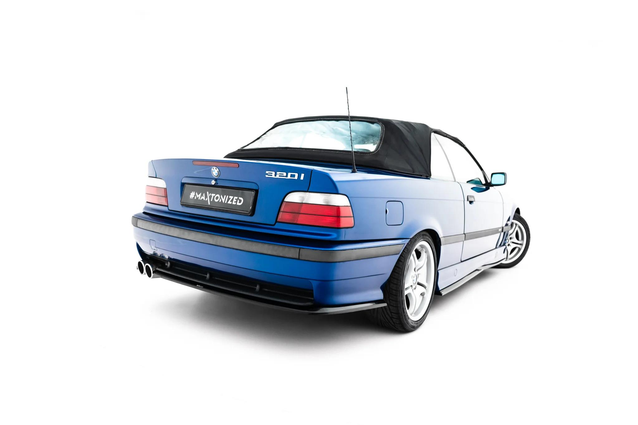 Diffusor Flaps passend für BMW M3 / 3 M-Paket Coupe / Cabrio E36 schwarz Hochglanz