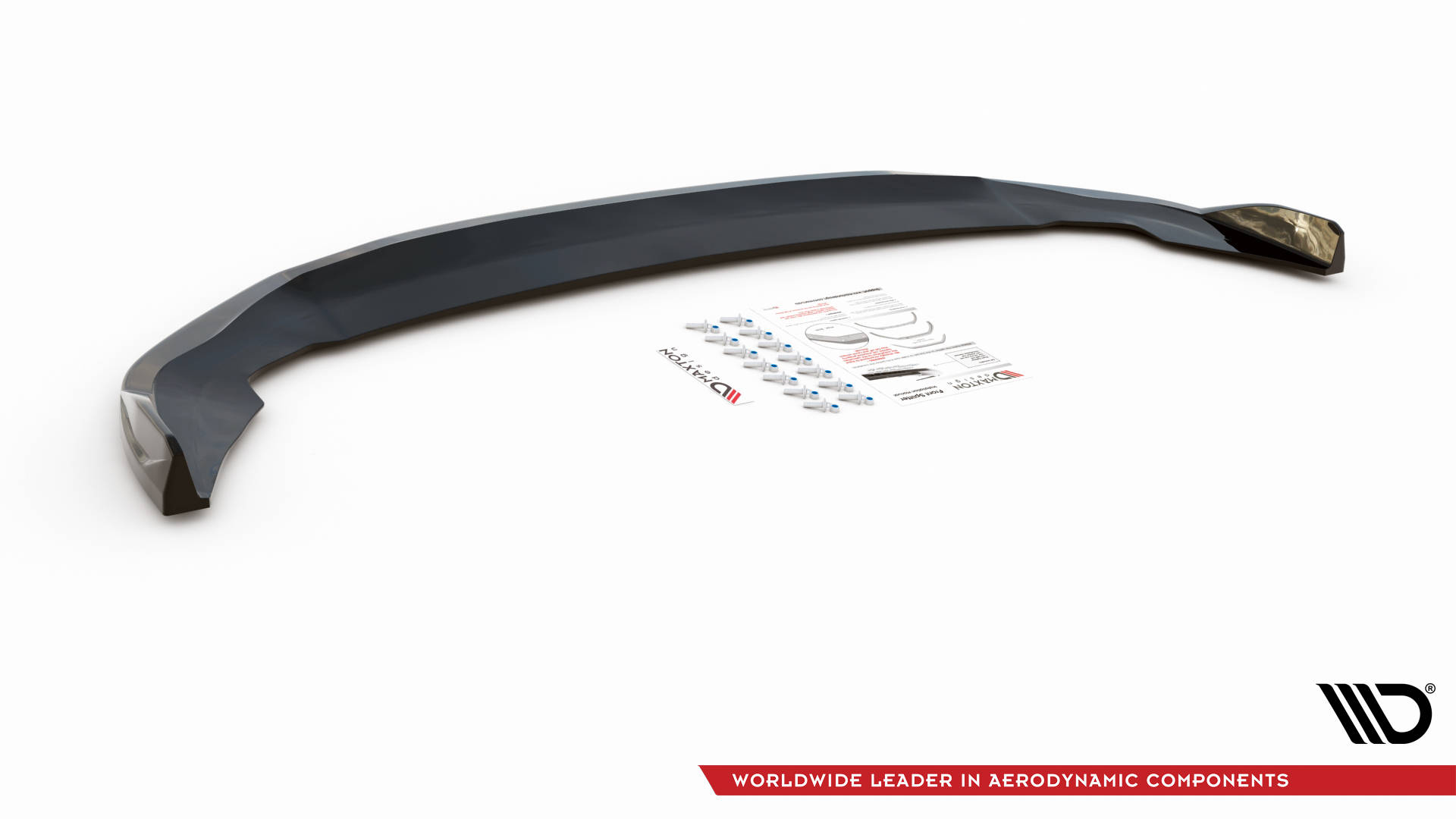 Street+ Spoilerlippe Front Ansatz V.3 passend für BMW 2 Gran Coupe M-Paket / M235i F44 schwarz Hochglanz