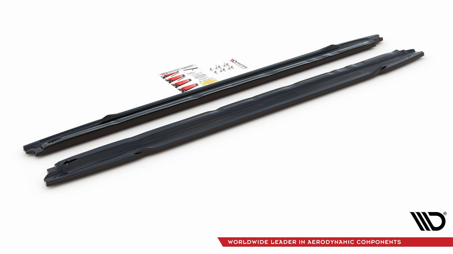 Street+ Seitenschweller Leisten V.1 passend für Audi S3 / A3 S-Line Sportback / Limousine 8Y / 8Y FL schwarz Hochglanz