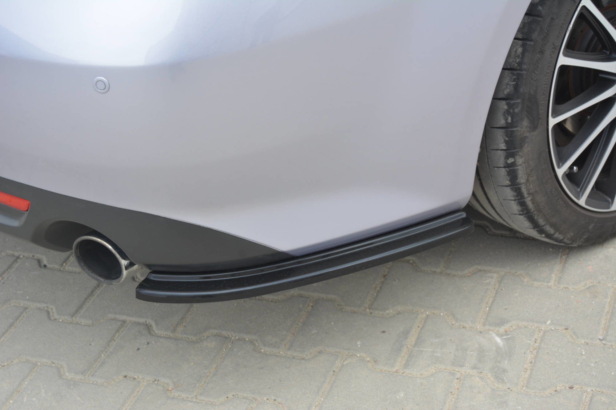 Heck Ansatz Flaps Diffusor für MAZDA 6 MK2 SPORT HATCH GH-SERIES vor Facelift schwarz Hochglanz