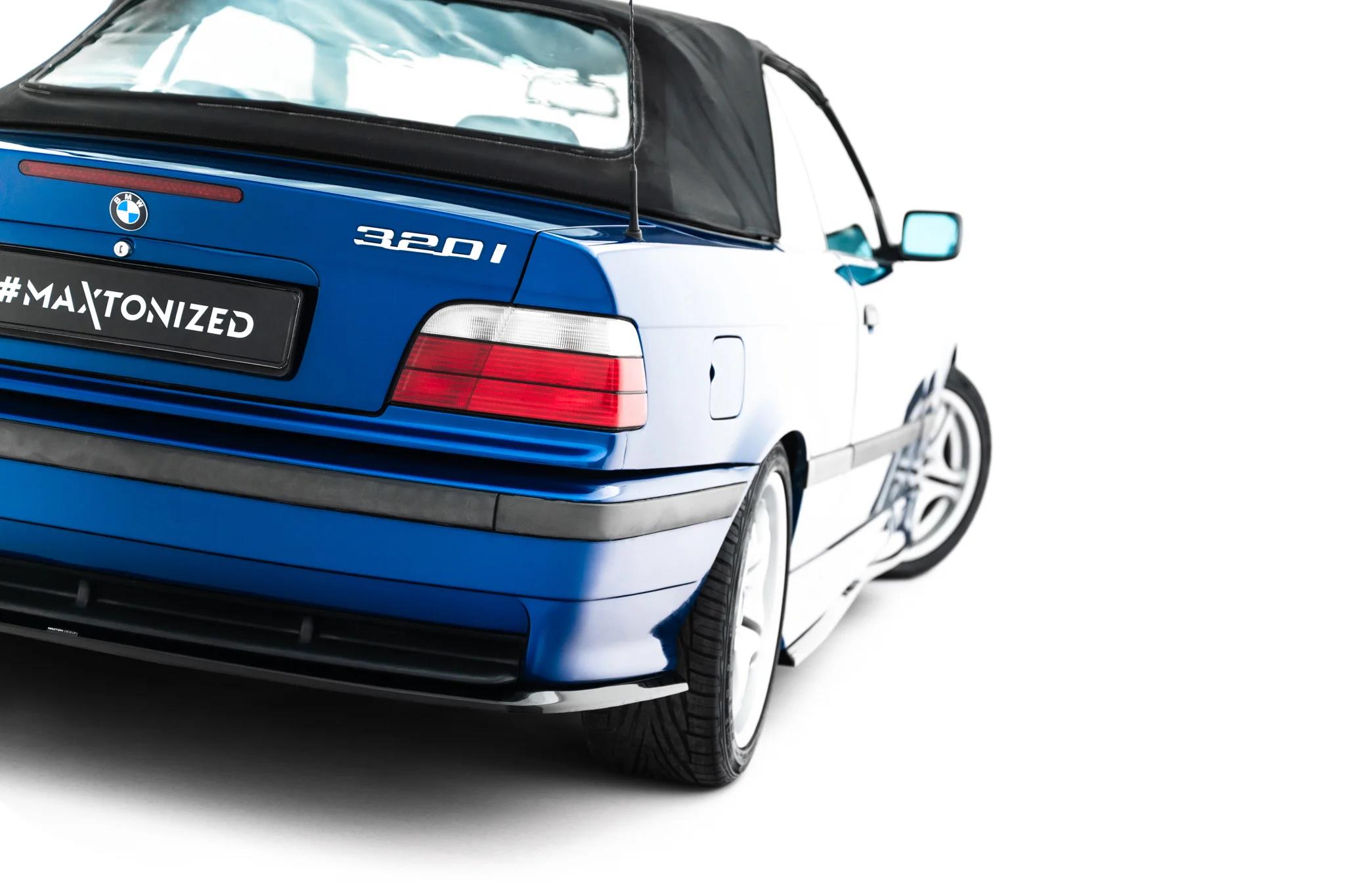 Diffusor Flaps passend für BMW M3 / 3 M-Paket Coupe / Cabrio E36 schwarz Hochglanz