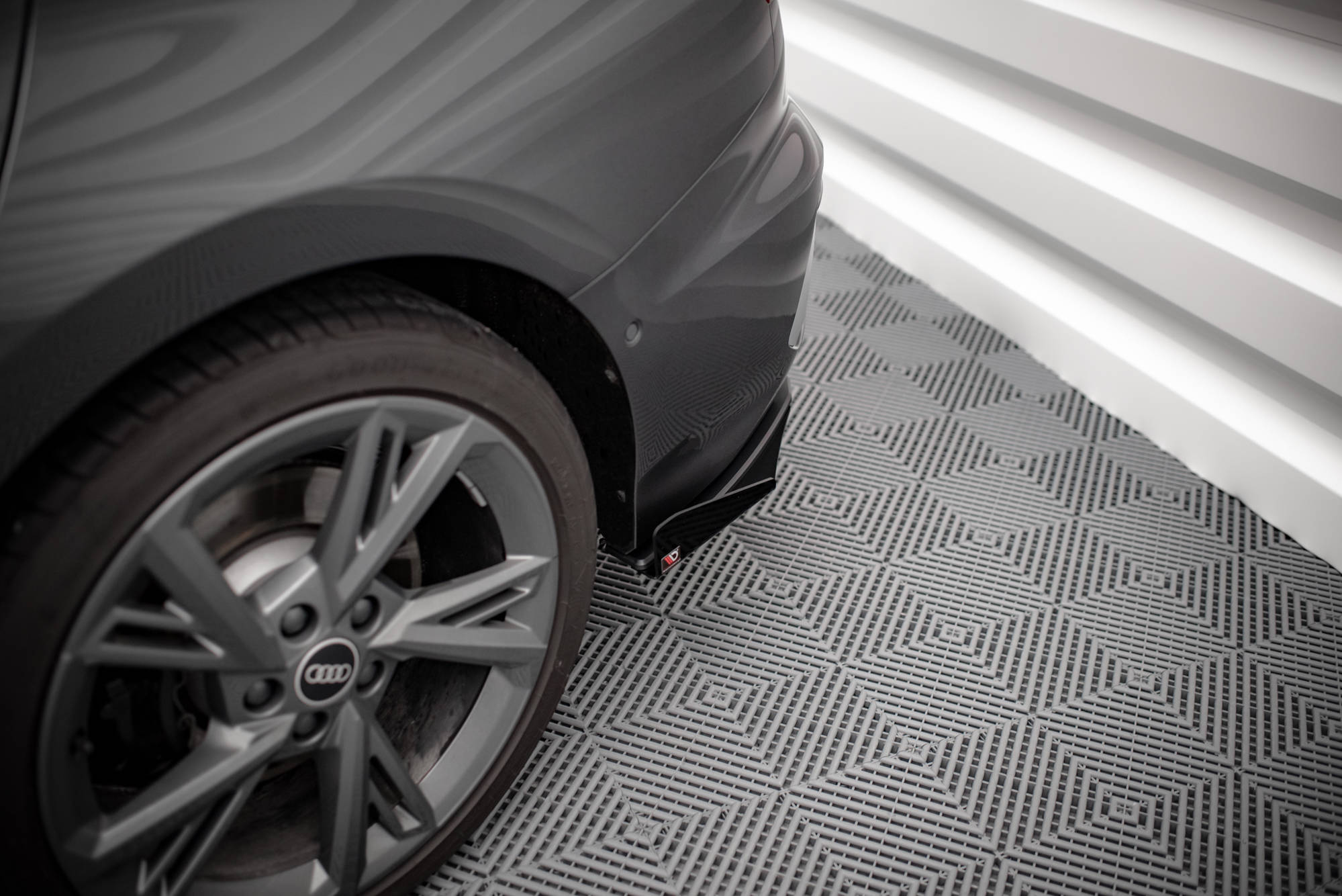 Street Pro Heck Ansatz Flaps passend für Audi S3 Limousine 8Y schwarz Hochglanz