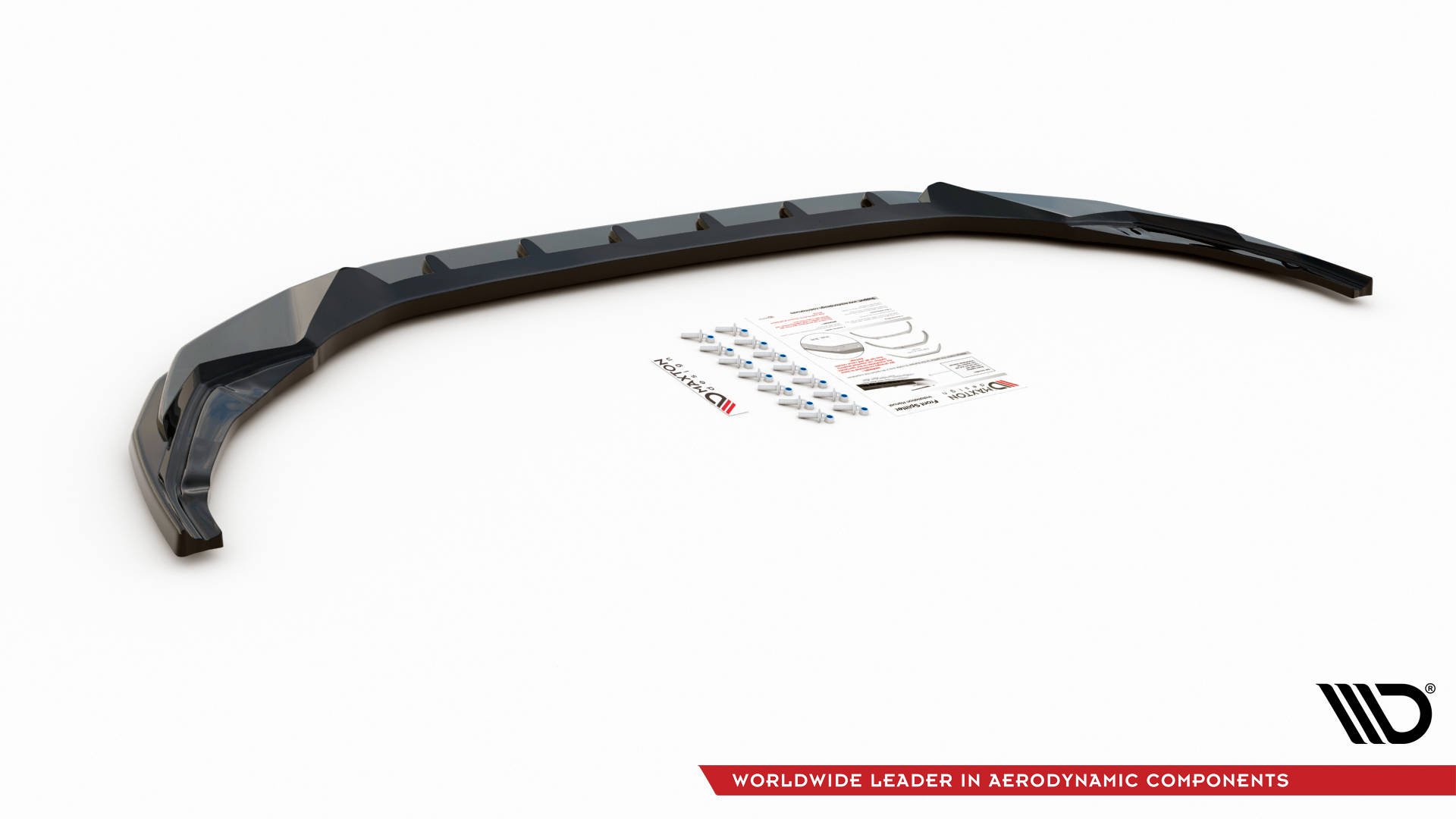 Street+ Spoilerlippe Front Ansatz V.3 passend für Audi S3 / A3 S-Line 8Y schwarz Hochglanz