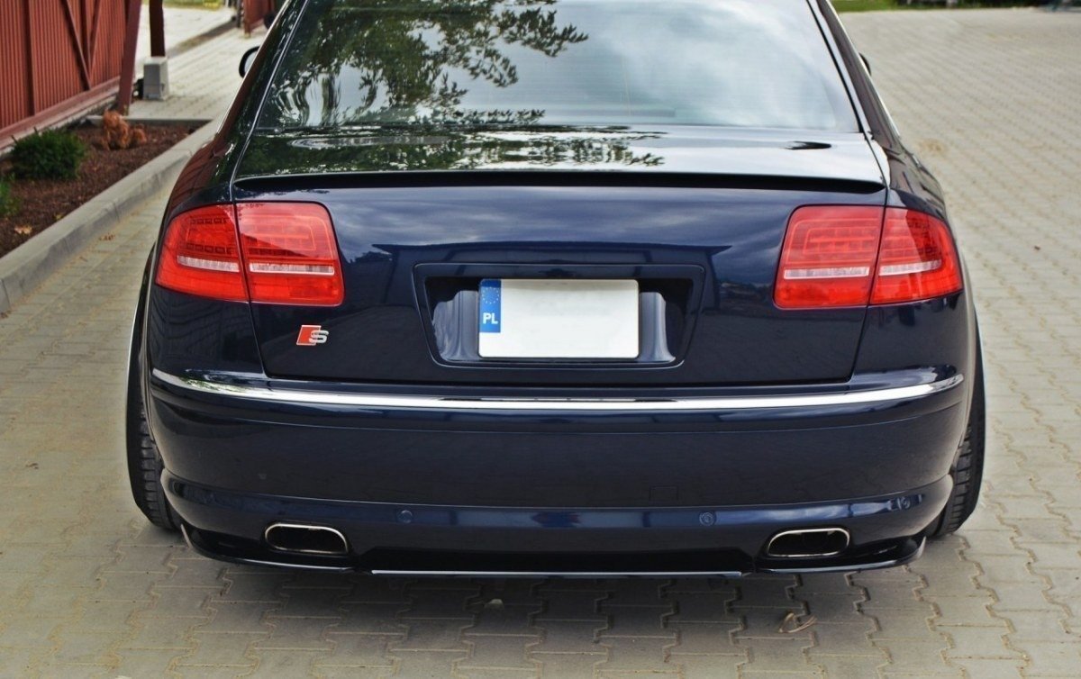 Heckansatz Audi A8 W12 D3 DTM LOOK schwarz Hochglanz