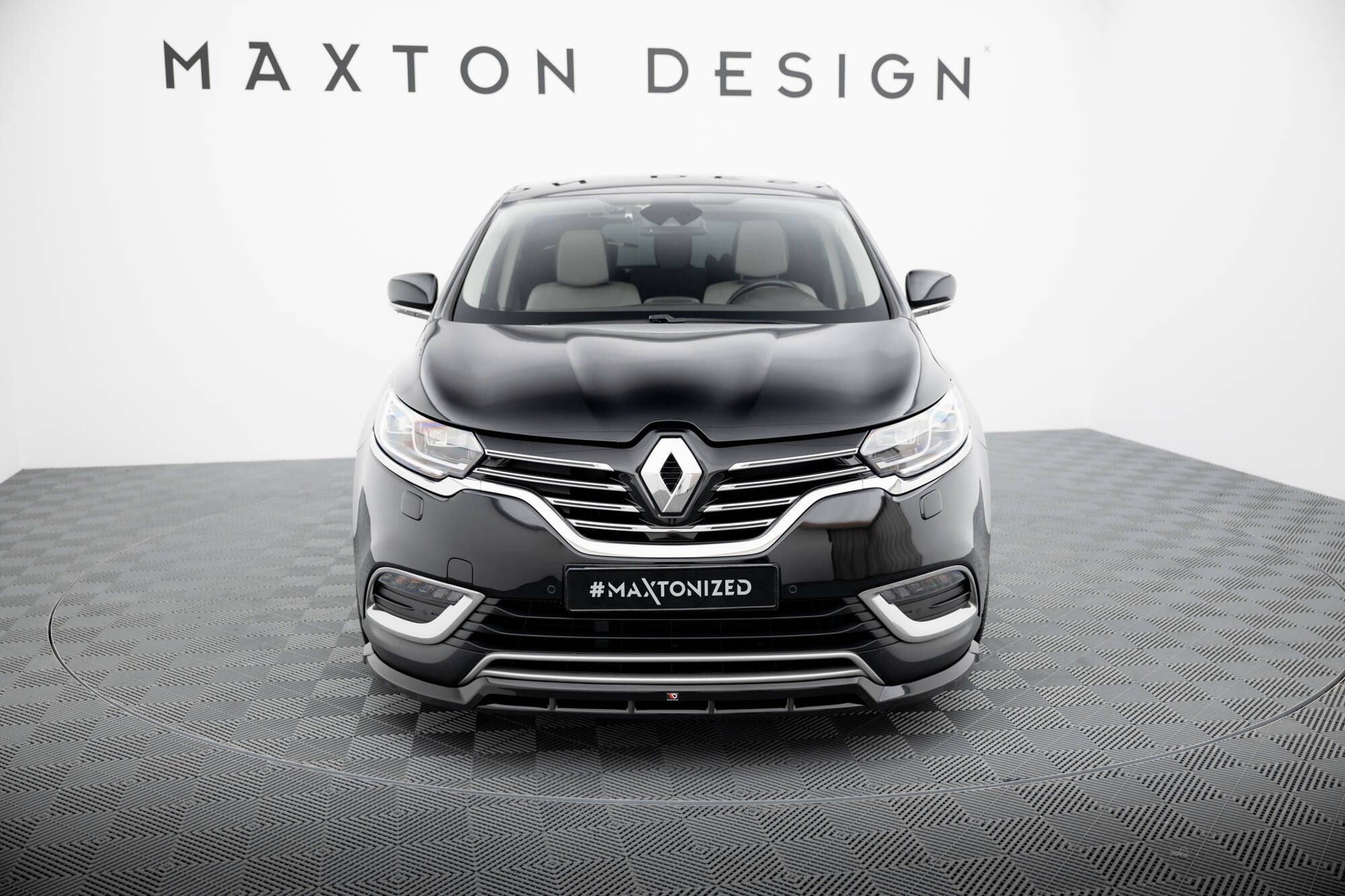 Street+ Spoilerlippe Front Ansatz passend für Renault Espace Mk5 schwarz Hochglanz