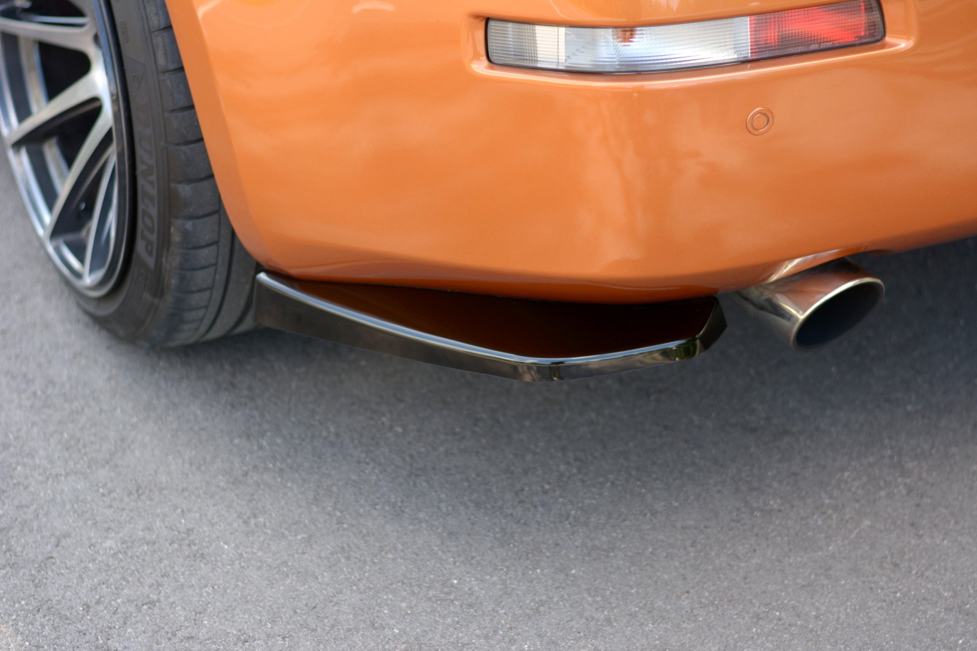 Heck Ansatz Flaps Diffusor fürNissan 350Z schwarz Hochglanz