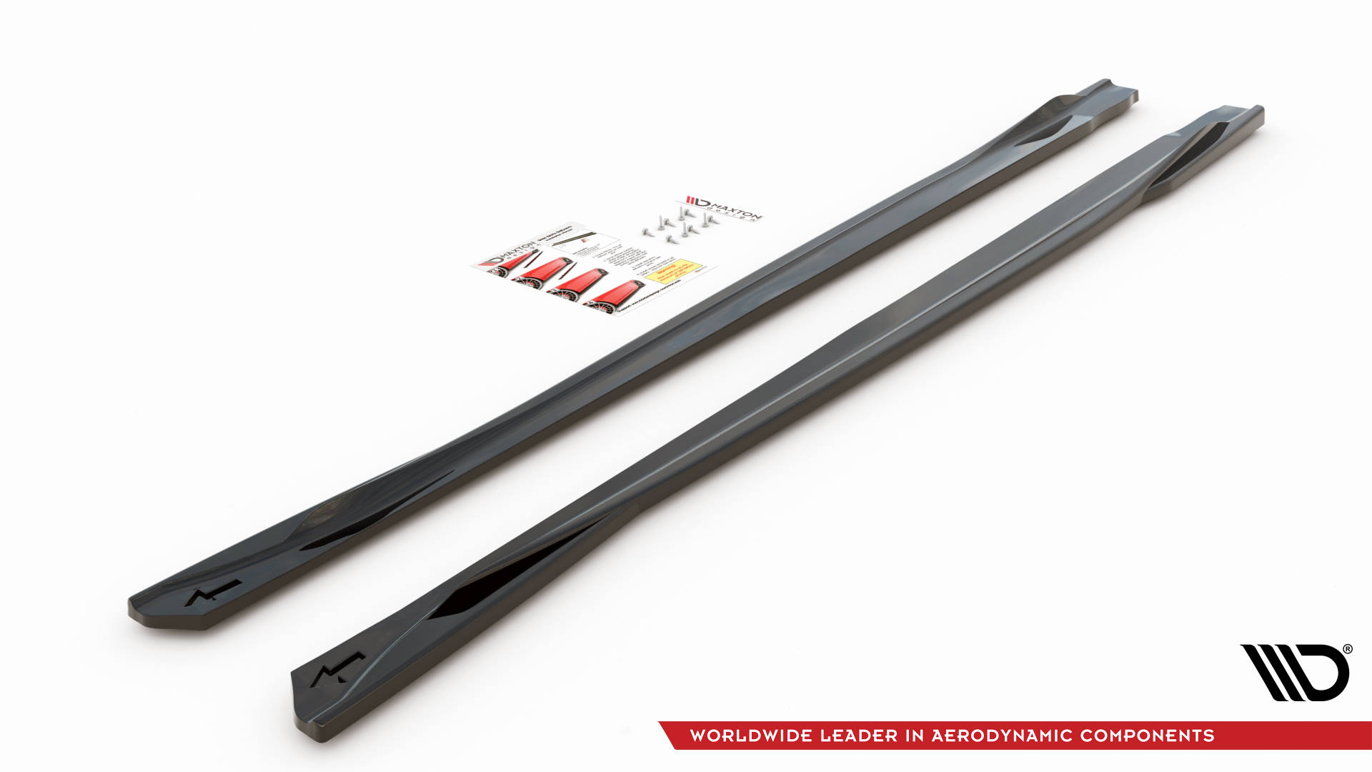 Street+ Seitenschweller Leisten passend für Toyota Avensis Mk3 FL schwarz Hochglanz