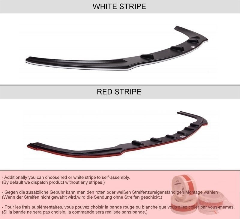 Street+ Spoilerlippe Front Ansatz passend für Fiat Punto Standard Carbon Look