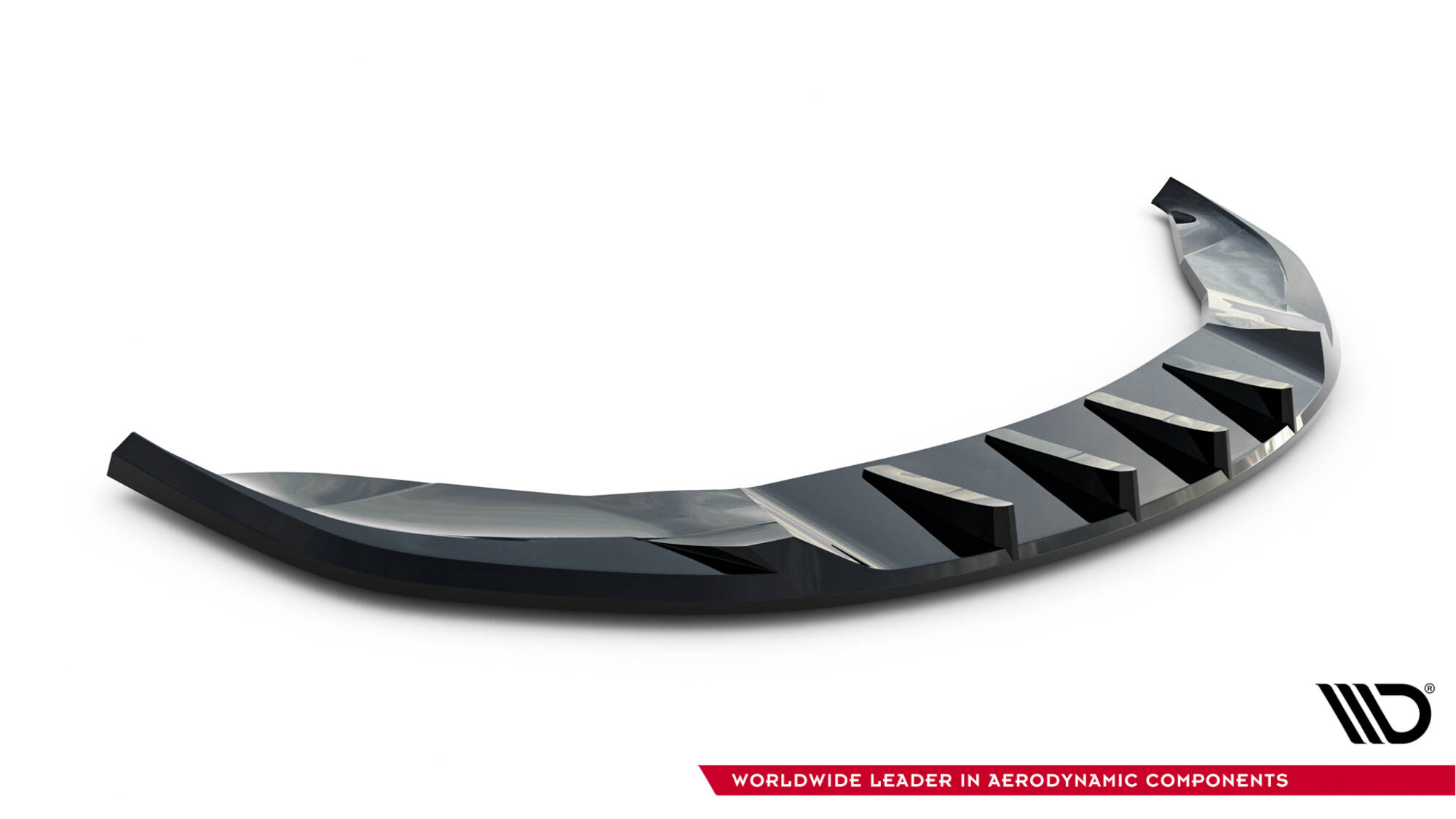 Frontlippe V.3 passend für Tesla Model S Plaid Mk1 FL schwarz Hochglanz