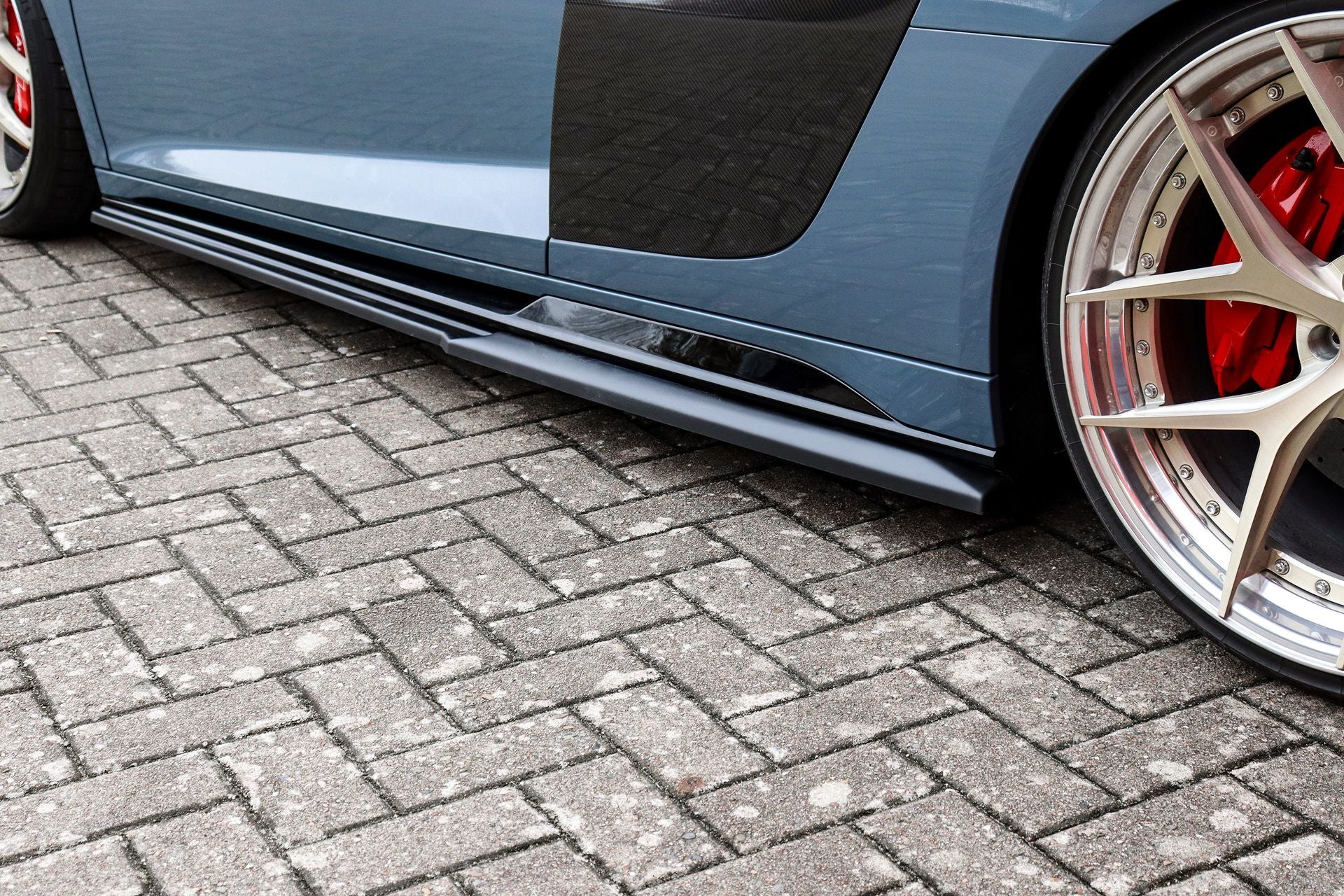 Cup Seitenschweller für Audi R8 4S Facelift ab Bj. 2019 - (Schwarz Matt)