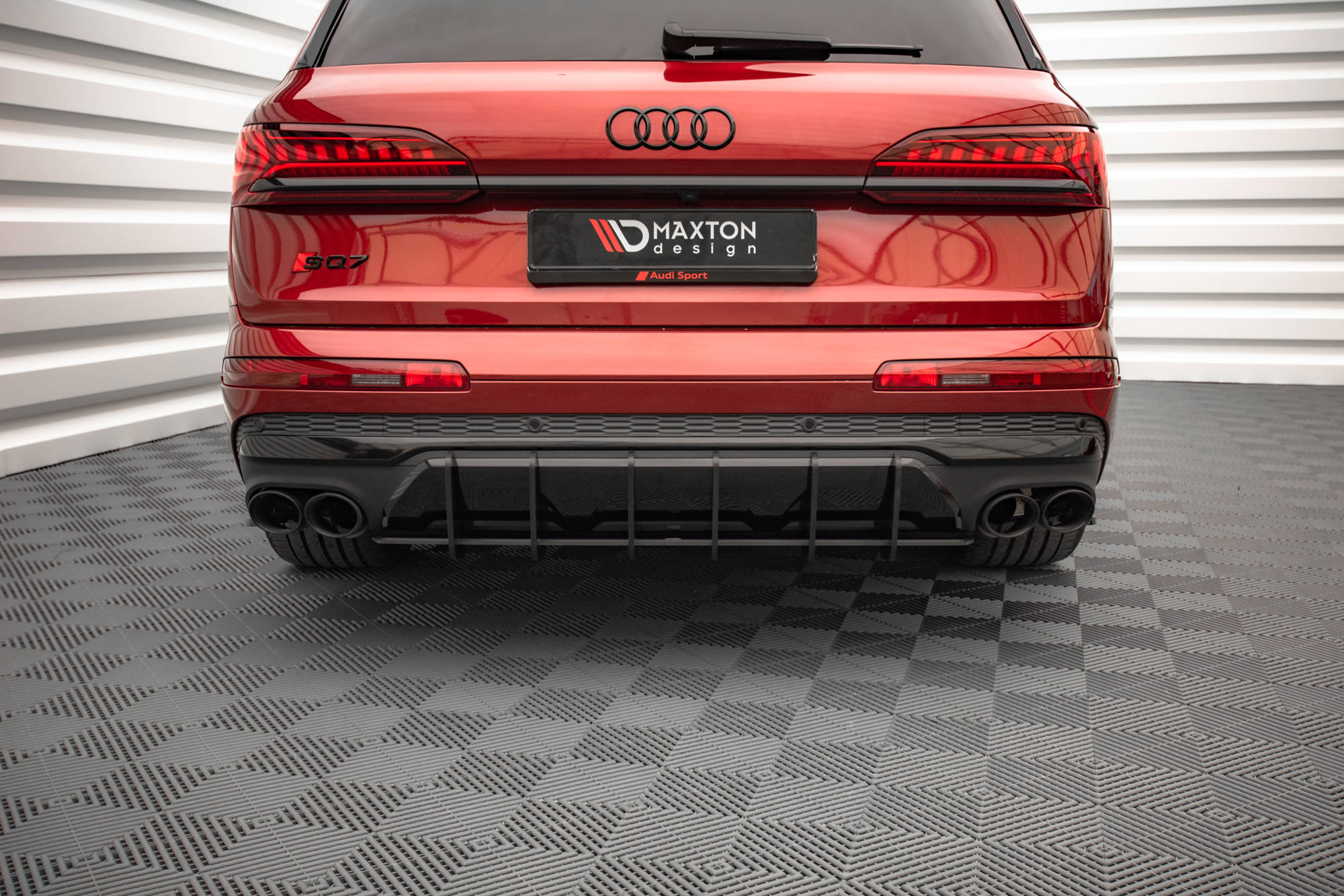 Street Pro Heckschürze Heck Ansatz Diffusor passend für Audi SQ7 Mk2 4M FL