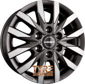 BORBET CW6 Mistral Anthracite Glossy Polished Einteilig 17 Zoll