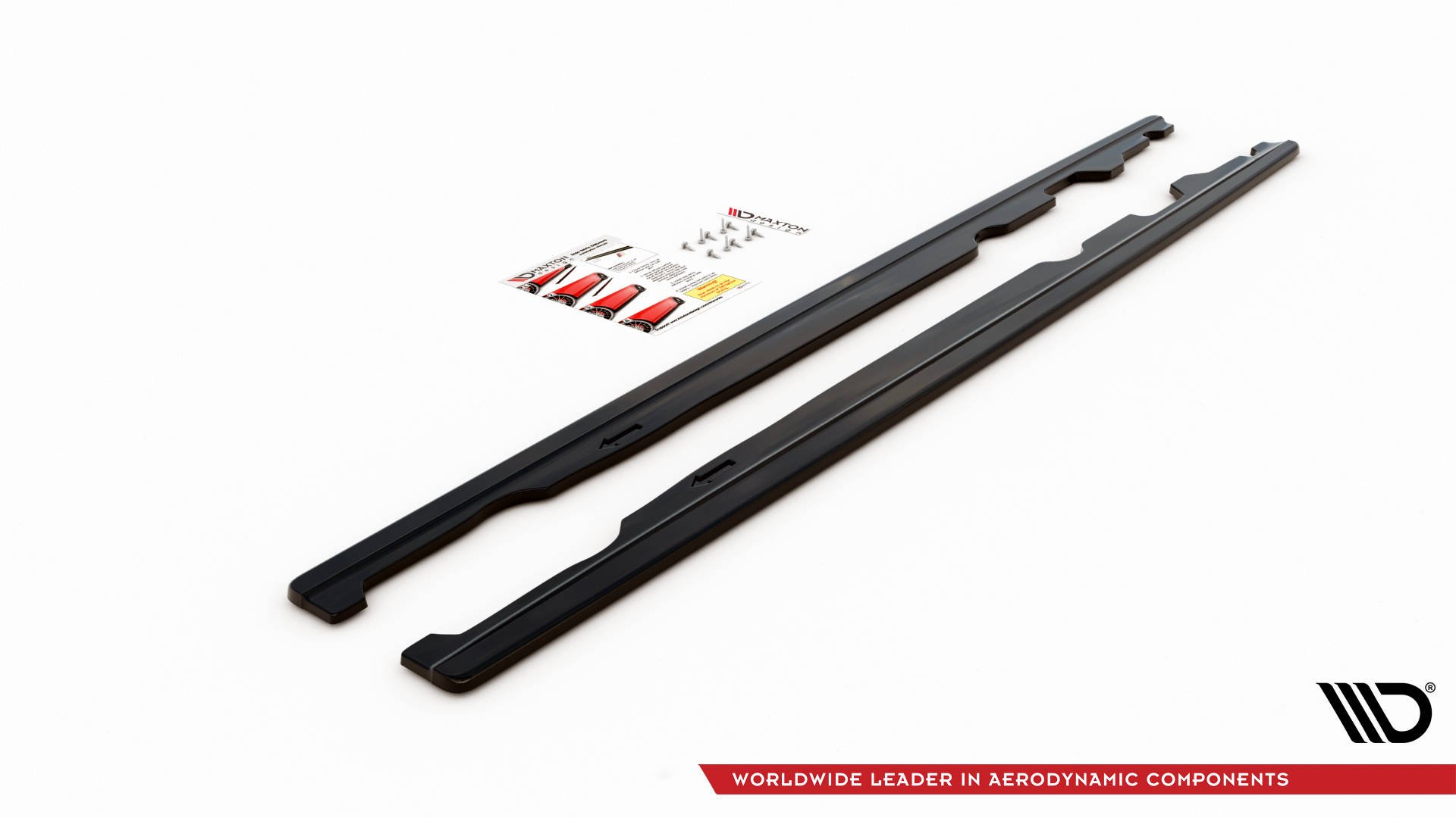 Street+ Seitenschweller Leisten passend für Mini Cooper S John Cooper Works F56 schwarz Hochglanz