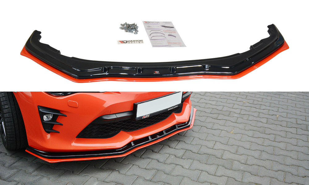 Front Ansatz V.4 für Toyota GT86 Facelift schwarz Hochglanz