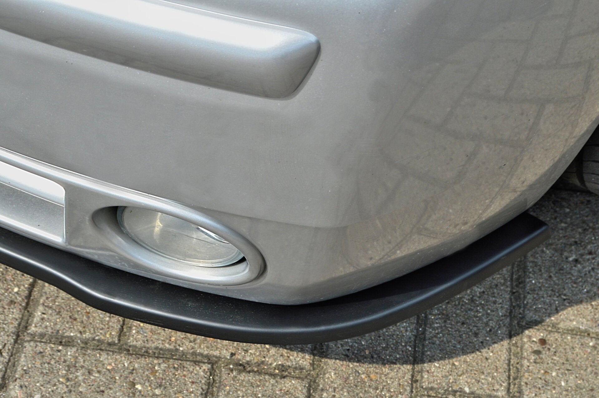 Cup Frontspoilerlippe für Renault Traffic 2 (Schwarz Matt)