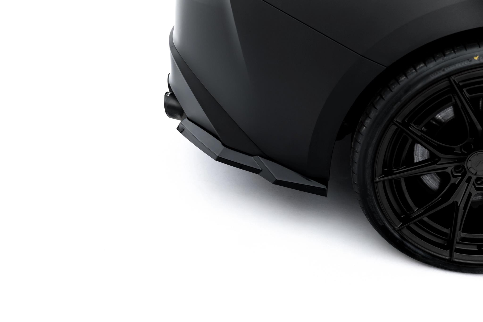 Diffusor Flaps passend für Lexus IS 500 Mk3 Facelift 2 XE30 schwarz Hochglanz