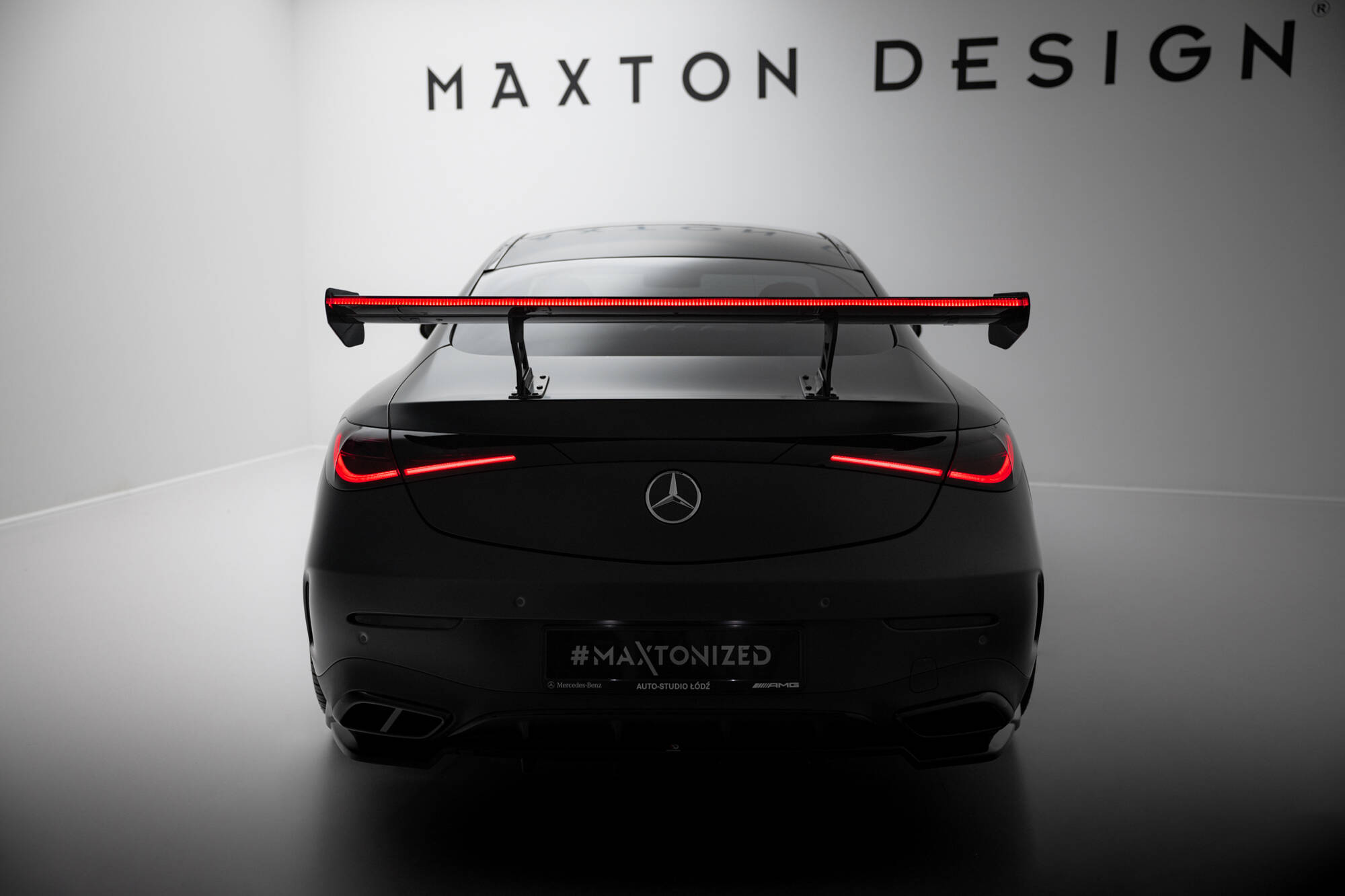Carbon Heck Spoiler Heckflügel V.2 + LED passend für Mercedes-AMG CLE 53 C236